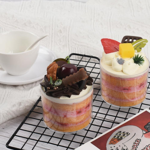 2PCS Fake Fruit Cupcake Simulation Sprinkle Artificial Food Cake Mixed Model Kitchen Decoration