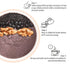 SIJIYUNLI 500g/17.63oz -Hand Grinding Black Sesame Paste Breakfast, black sesame sauce, sesame powder