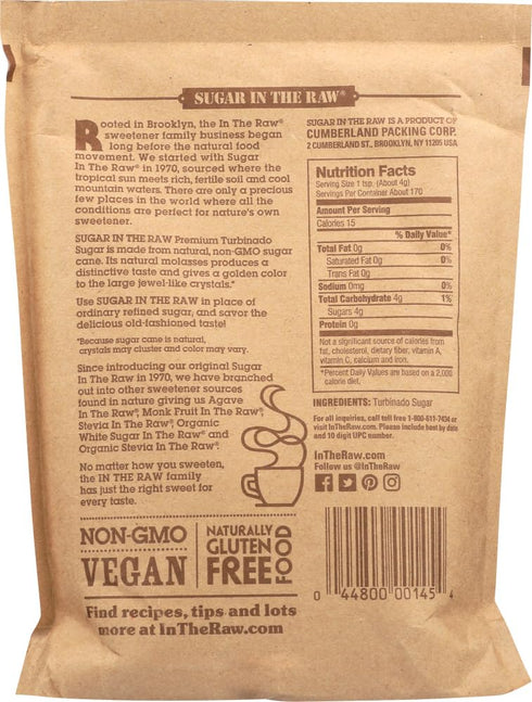 Sugar in the Raw 24-ounce (Pack 6) Raw Sugar, Bags