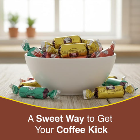 Pack, 3 Coffee Rio Assorted Coffee Candy Variety Pound Bag - Individually Wrapped Bulk Hard Candies Blended with Fresh