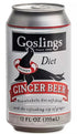 Goslings 12 oz (24) Diet Ginger Beer Cans of fl Each | Ginger Beer Sugar Free For Moscow Mule And Mixers For Alcoholic