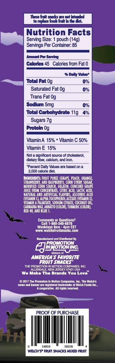 0.5 85 Count Welch's Halloween Fun Size Fruit Snacks, Ounce
