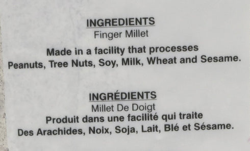 Udupi 907 2 lbs (Pack 2) Ragi (Finger Millet) Flour - Grams
