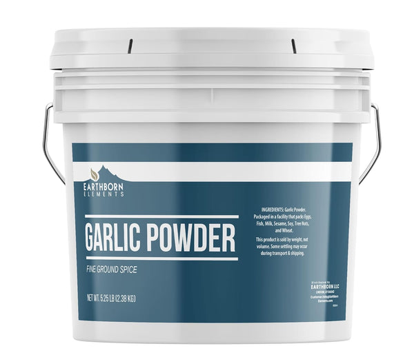 Earthborn Elements Garlic Powder 1 Gallon Bucket, Versatile, Bulk Seasoning, Fine Ground