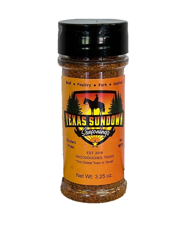 Texas Sundown Seasoning, All Purpose, All Natural, No Sugar, Steak, Meat, Vegetable Seasoning, Marinade, Dry Rub, No