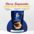 3 oz (8 Frozen DELE FOOD White Cheese Empanadas, Units) Gluten-Free Appetizer with Cornmeal Dough and Cheese Pre-Cooked
