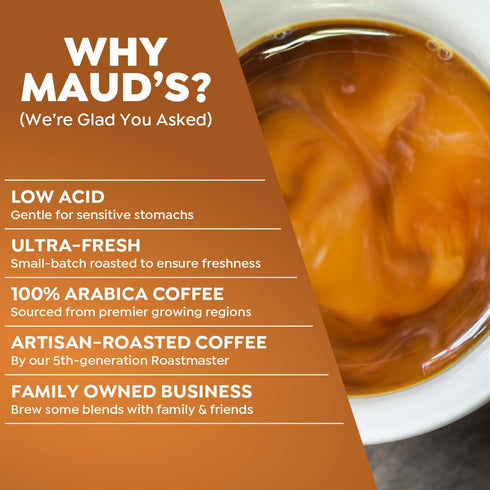 100 100% Maud's Salted Caramel Flavored Coffee Pods, ct, Medium Roast Flavored Coffee in Single Serve Pods Arabica