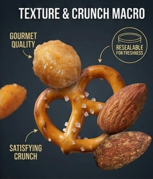 Imperial Nuts Sweet & Savory Bar Mix - Featuring Smoked Almonds, Pretzels, Toffee Peanuts, Spicy Peanuts, Honey Roasted