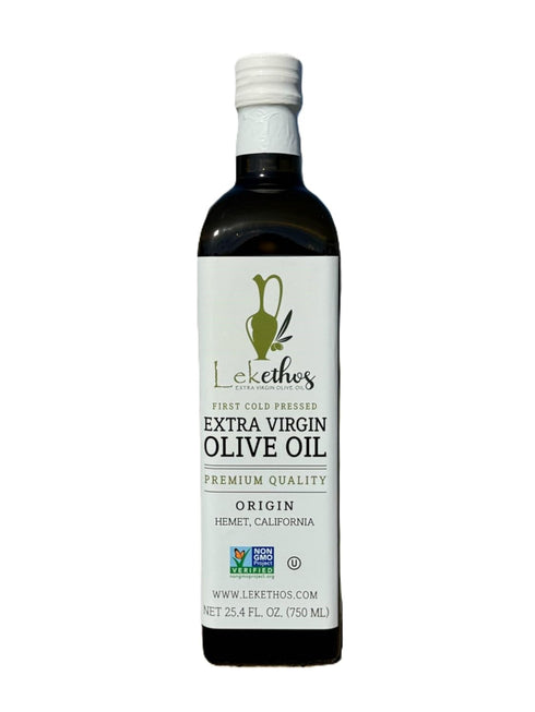 Lekethos Extra Virgin Olive Oil California Cold Pressed, Premium Small Batch, Estate Grown,