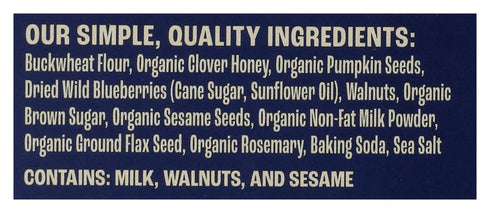 4 oz Maine Crisp Wild Blueberry Crisps - Gluten-Free Crackers With Blueberries, California Walnuts & Rosemary