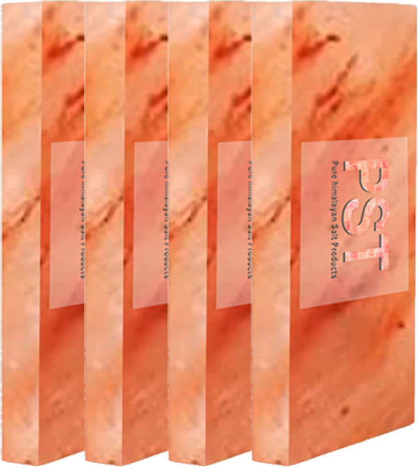 Generic Himalayan Pink Salt Bricks for Wall Pack of 4 for Salt Spa