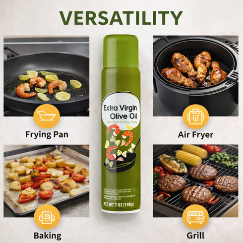 Generic 7oz Extra Virgin Olive Oil Spray Nonstick Cooking Spray for Air Fryer, Baking, Grilling & High Heat No