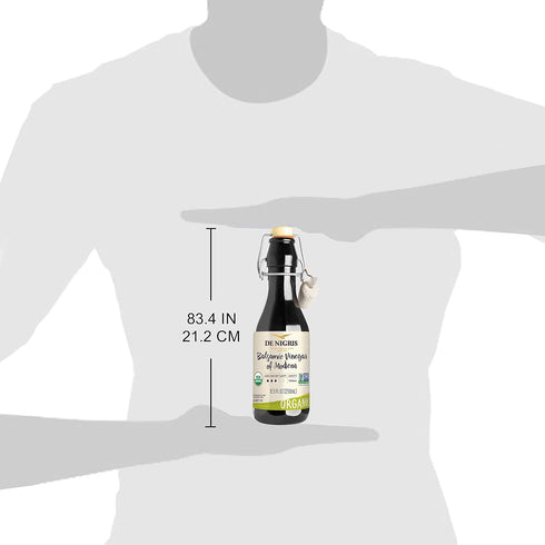 (55% 8,5 Oz (250ml) De Nigris Premium Organic Balsamic Vinegar Of Modena Grape Must) | Balsamic Vinegar From Modena