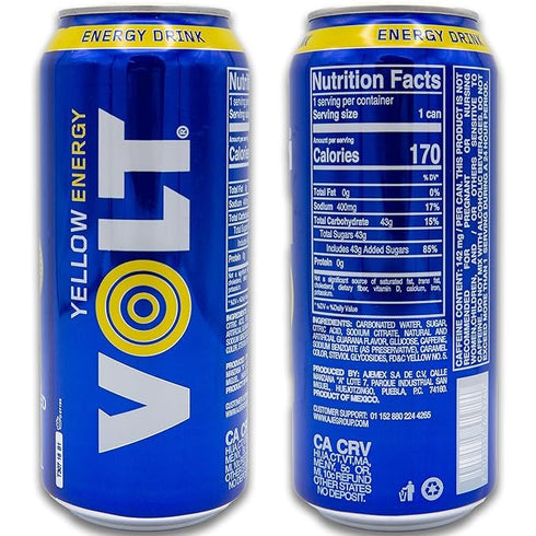 VOLT (16 oz. Energy Drink fl. Case, Guarana)