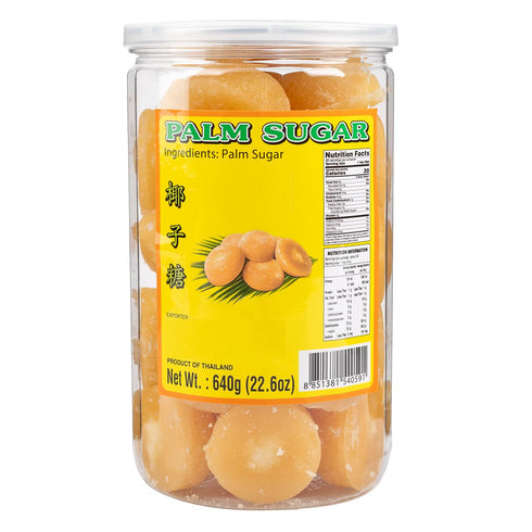 DragonDish Pure Palm Sugar Thai, Golden Sugar with Traditional Natural Sweetener (22.6 oz