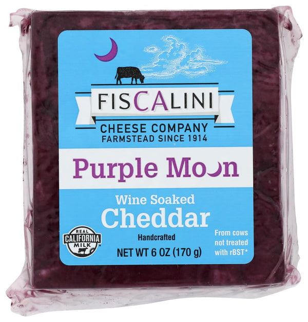 Fiscalini Purple Moon Cheddar, 6 Oz (Pack of 4)