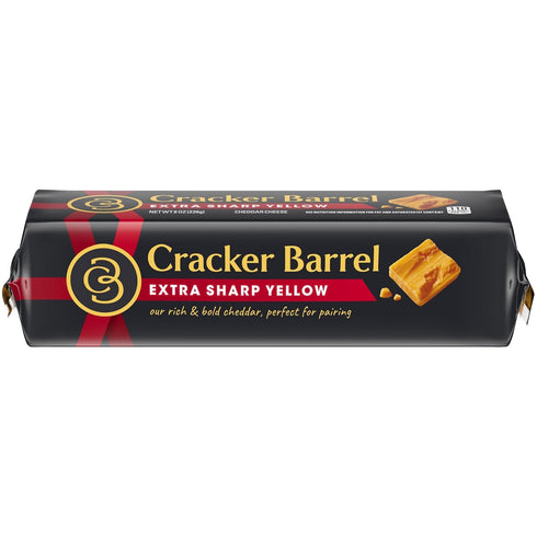 Generic Cracker Barrel Extra Sharp Cheddar Cheese Chunk 8 oz Pack of 3