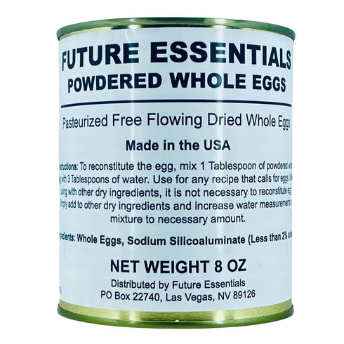 10-Year 8 oz #2.5 18 Pack 1 Future Essentials Powdered Whole Eggs Shelf Life, Easy Prep Powdered Eggs for Survival
