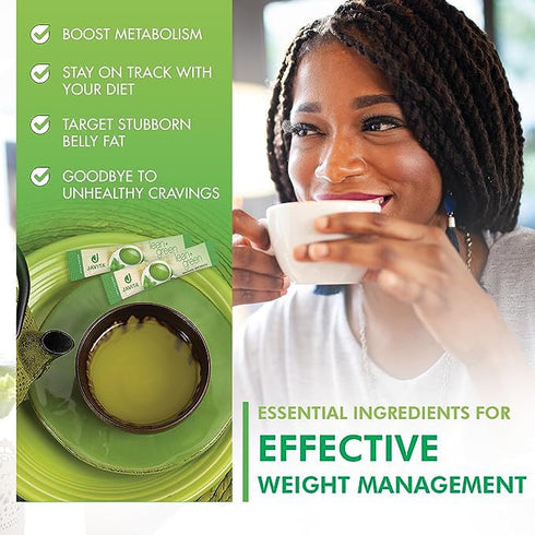 (1 box/24 Lean + Green Japanese Matcha Green Tea Mix by Javita Premium Instant Green Tea & Herbs Daily Metabolism