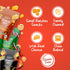 TEAMORE Pack 6 Pey Snacks Crunchy Queso Cheese Italian Style, Baked Cheese & Tapioca Snacks with Cheddar, Parmesan