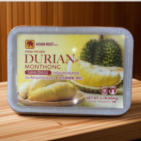 Generic Asian Best Fresh Frozen Durian Monthong, Seedless, 1 LB (454g)