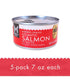 Generic 7 oz (Pack 5) Member Mark Canned Atlantic Salmon, of | Wild-Caught, Readyy-to-Eat High Protein Seafood |