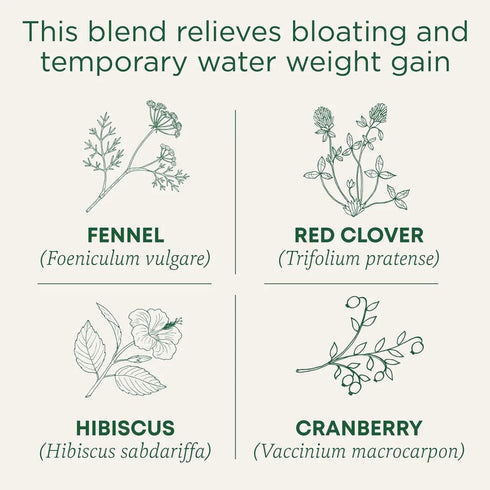 Traditional Medicinals Organic Weightless Cranberry Herbal Tea, (Pack of 1) - 16 Tea Bags - Relieves Water Weight