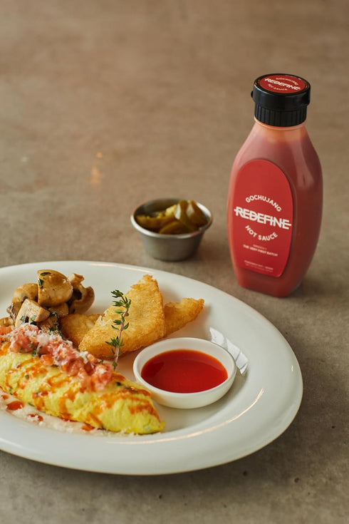 Redefine Gochujang Hot Sauce 10.94oz, Premium Gourmet Hot Sauce with Rich Natural Flavors, Vegan, Pleasantly Hot