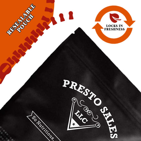 16 oz. 1 lb Presto Sales Whole Blanched Almonds Skinless Raw | Great for baking and decorations | Vegan, Non-GMO |
