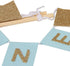 Handmade “ONE” Birthday Cake Topper, Baby Shower, 1st Birthday Cake Bunting for Baby Boy Party Supplies