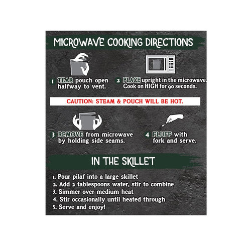 8.8 oz Wild Garden Heat and Serve Pilaf, Rice & Potato, Fully Cooked, Ready to Eat, Microwavable