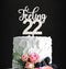 Feeling 22 Silver Glitter Acrylic Cake Topper, 6.1" x 4.5", 22nd Birthday, Reusable Souvenir