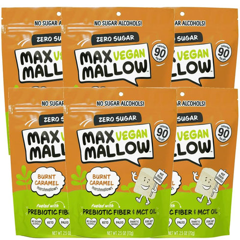 Max Mallow Vegan Sugar Free Marshmallows - Keto Friendly, Perfect for S'mores,