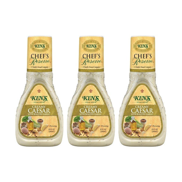 Ken's Steak House Chef's Reserve Creamy Caesar with Roasted Garlic Dressing (9 Fl