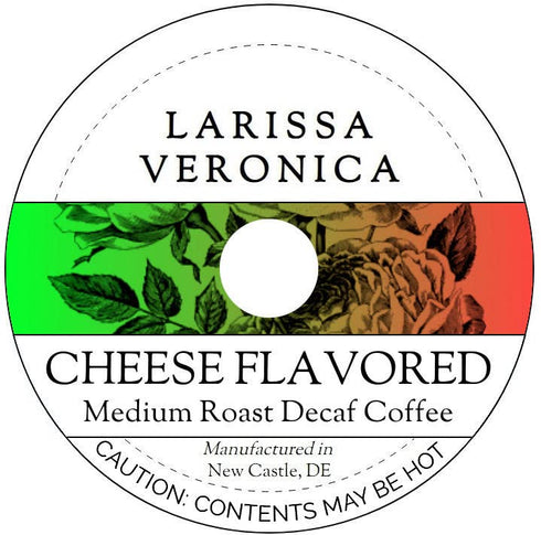 Larissa Veronica Cheese Flavored Medium Roast Decaf Coffee (Single Serve K-Cup Pods) (Gourmet, Naturally