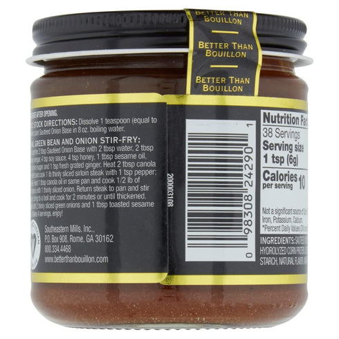 38 (8 (Pack 1)) Better Than Bouillon Premium Sauteed Onion Base, Made from Sauteed Onions, Blendable Base for Added