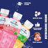 Pack 6 Pack 10.82 oz Mogu Mogu Variety Juice Drink with Nata de Coco (Coconut Jelly) Lychee, Strawberry & Mango, Chewy
