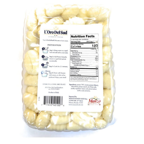 3 Pack, 1 lb (3 lbs 23 LOro Del Sud Mariella Potato Gnocchi Authentic Italian Pasta Dumplings (Pasta di Patate) Each