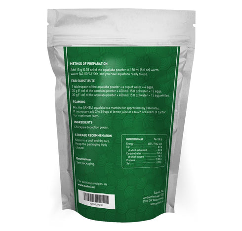 Saheli (10.6oz) 120 Aquafaba Powder | Vegan & Plant Based Egg Substitute & Cocktail Foaming | Replaces Eggs