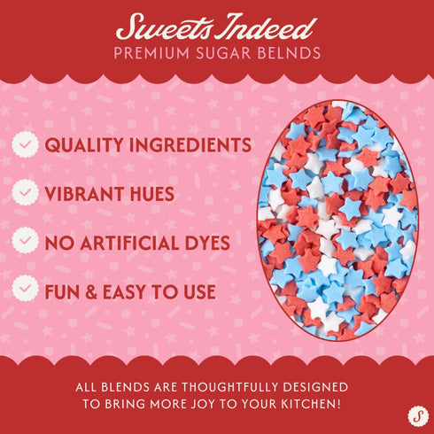 Sweets Indeed Natural Rainbow Sprinkles, Dye Free, Edible Sprinkle Mix, Perfect for Cake Decorations, Baking, Ice