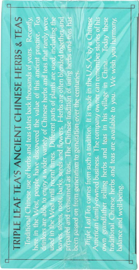 Triple Leaf Tea 20 (Pack 6) , Relaxing, Tea Bags