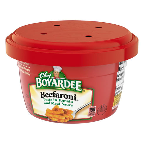 (12 Case of Chef Boyardee Microwave Beefaroni Total)