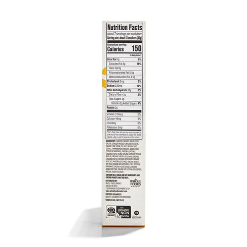 365 7.5 by Whole Foods Market, Organic Mini Cheese Sandwich Crackers, Ounce
