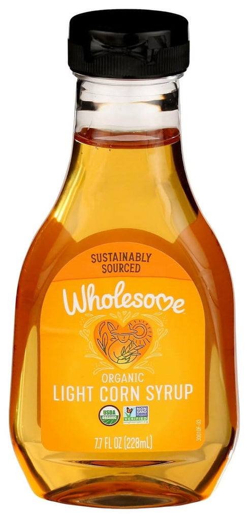 Wholesome Sweeteners Organic Light Corn Syrup, 7.7-Ounce, Non GMO, Gluten Free & Vegan