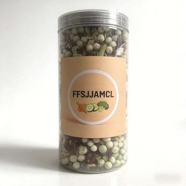 FFSJIAMCL Dehydrated Mixed Vegetables, Carrot, Broccoli, Onion Blend in Resealable Container