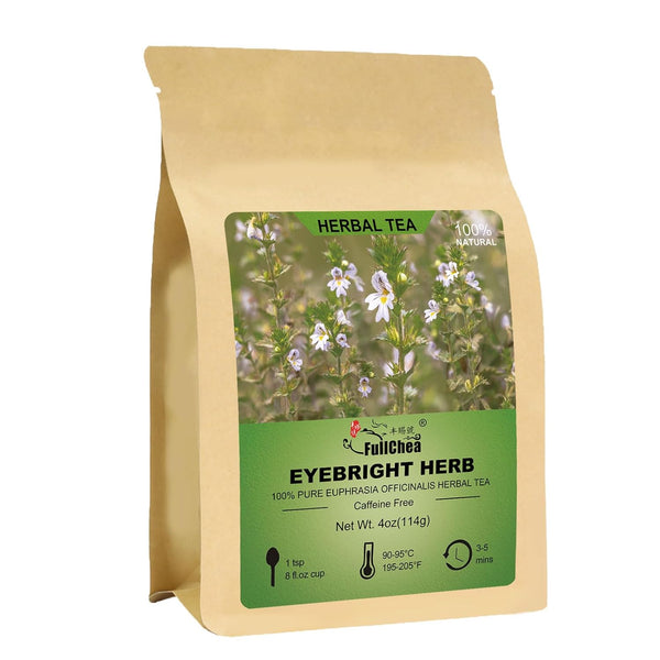 FullChea - Eyebright Herb Tea - 4oz/114g - Natural Tender Euphrasia Officinalis