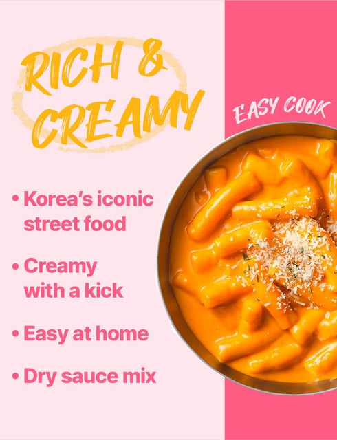 12 10.6 oz (300g) Nice Witch's Secret Recipe Korean Rose Tteokbokki Powder Sauce servings Perfect for Sweet and Spicy