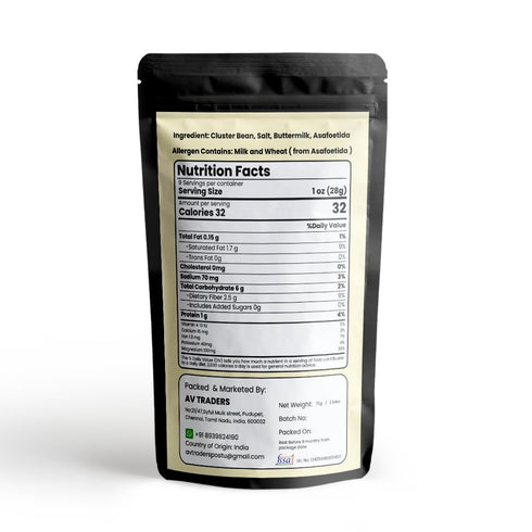 RAEN HAVEN 100% Pack 1 2.64 oz Raen Heaven Cluster Beans | Kothavarangai Vathal (Gwar Phali) | Natural Sun-Dried
