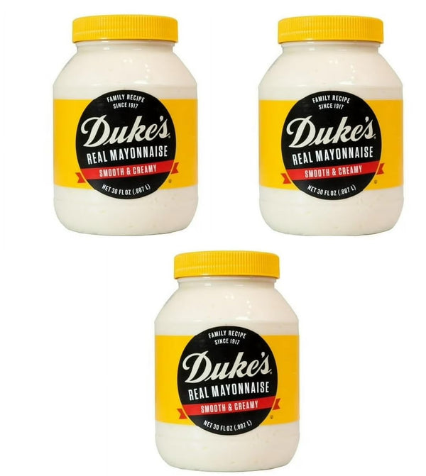 Generic Duke Mayonnaise Smooth & Creamy Jar, 30 oz each, 3 Count