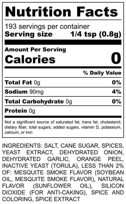 Hi-West Mesquite BBQ Seasoning Rub, 5.5 oz